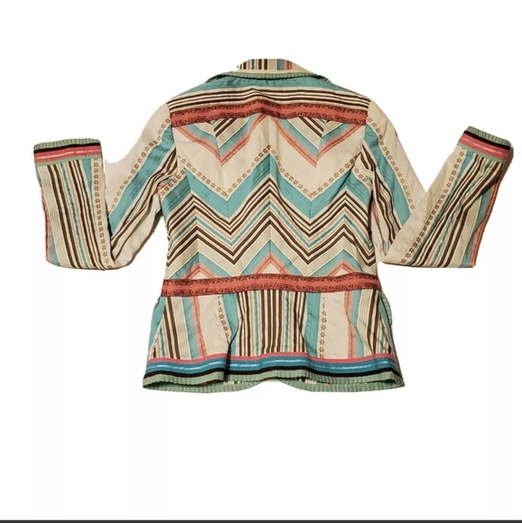 Rena Lange Womens Size 06 Blazer Spring Colorful - Picture 6 of 6